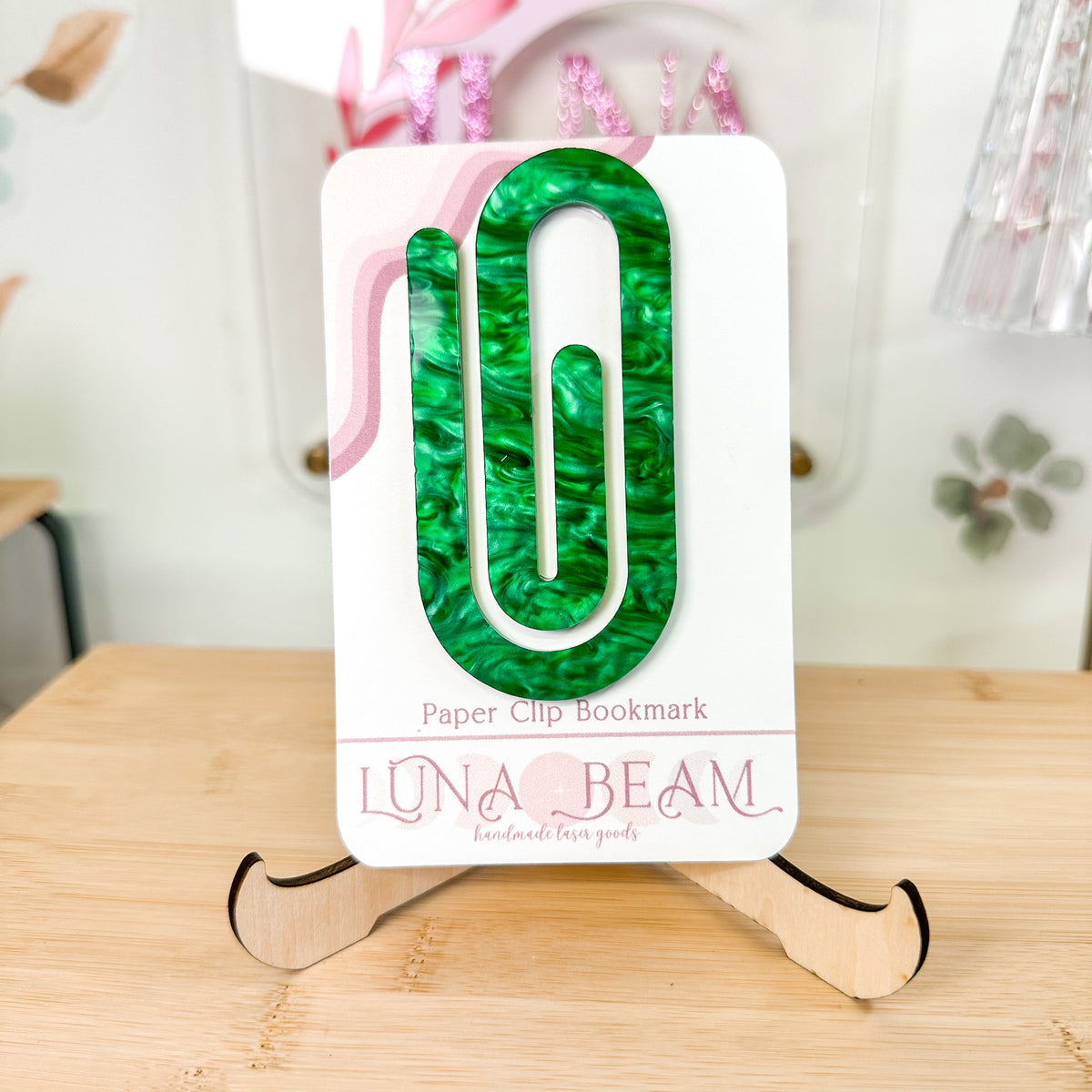 Jumbo Paperclip Bookmark Luna Beam Creations