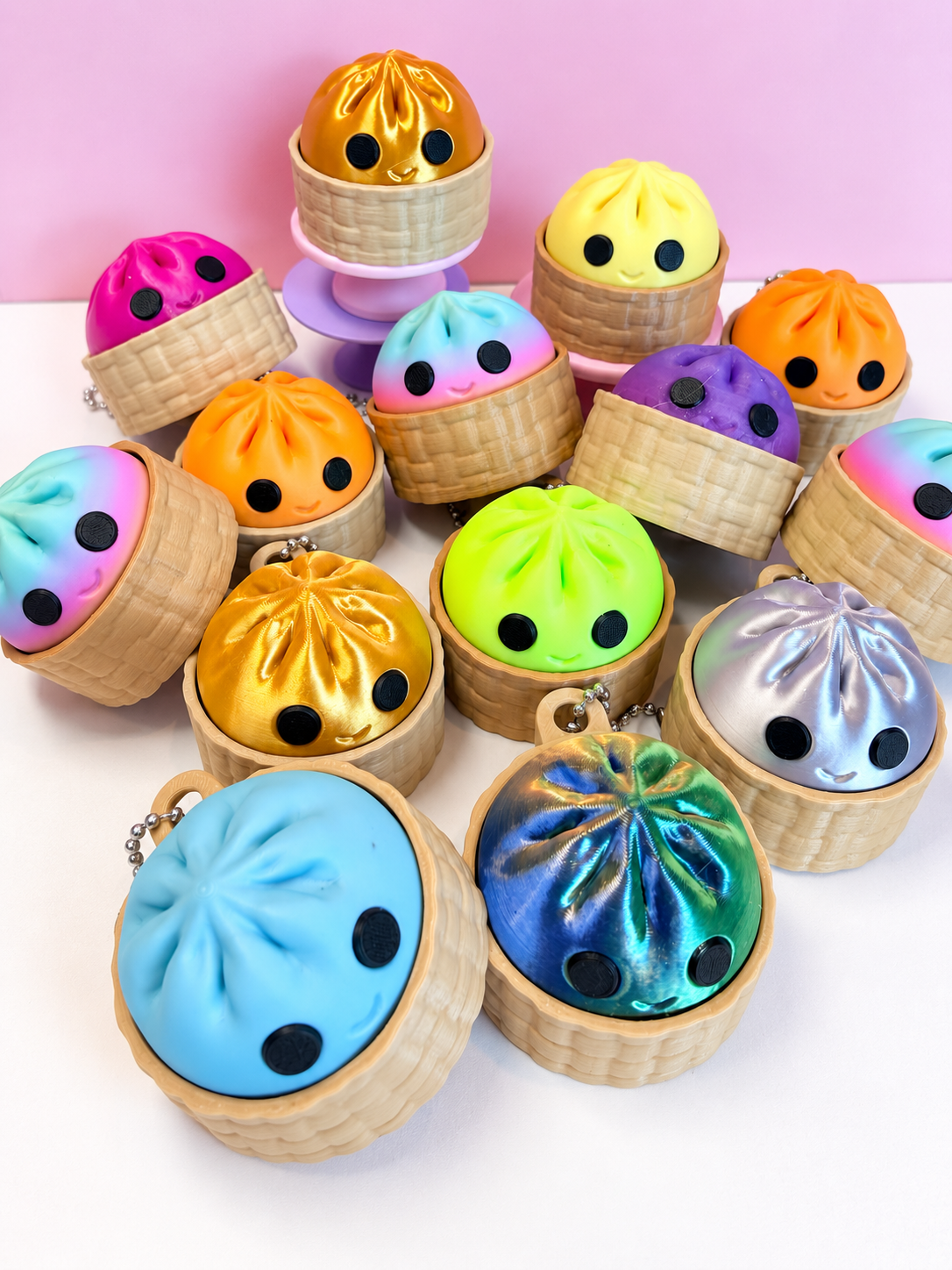 Mini Dumpling Clicker - Keychain