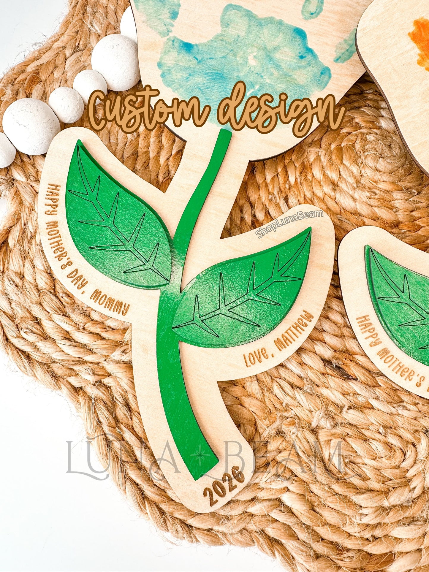 Mother’s Day Handprint Flower Keepsake Luna Beam Creations