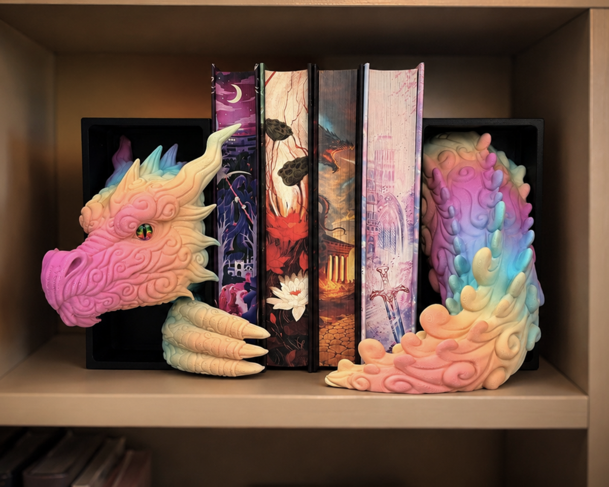 Cloud Dragon Bookends