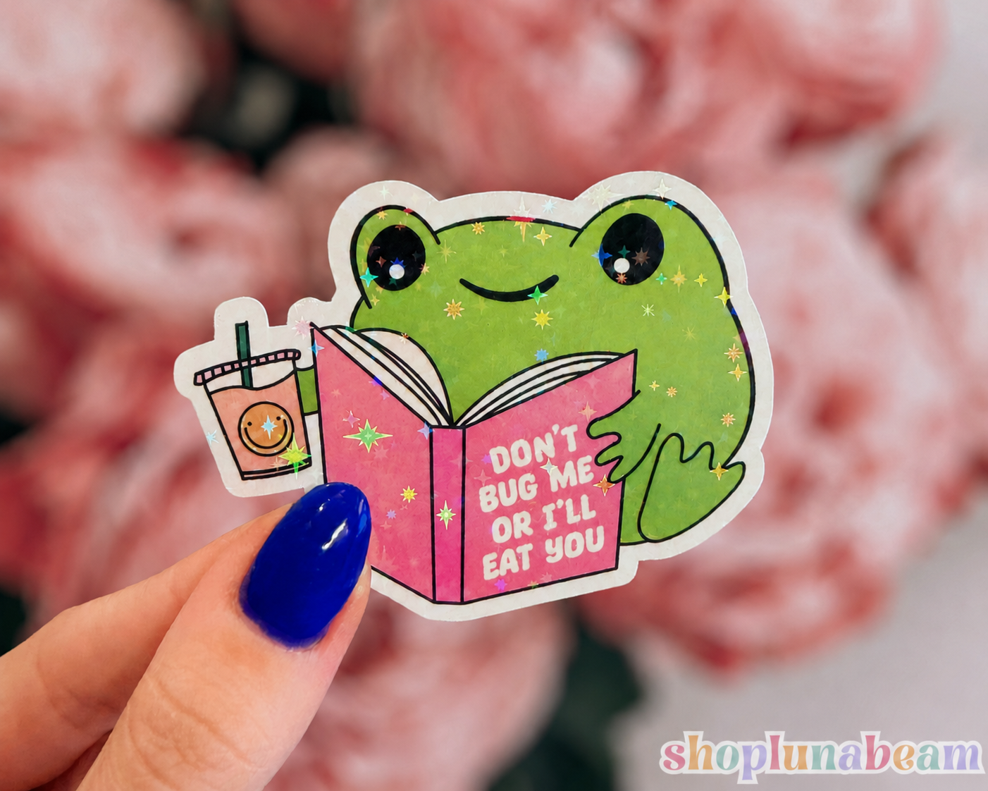 Don't Bug Me or I'll Eat You - Frog Sticker