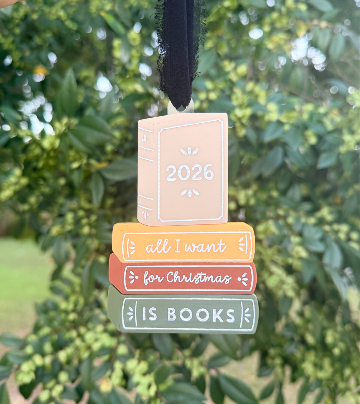 All I Want For Christmas is Books Ornament