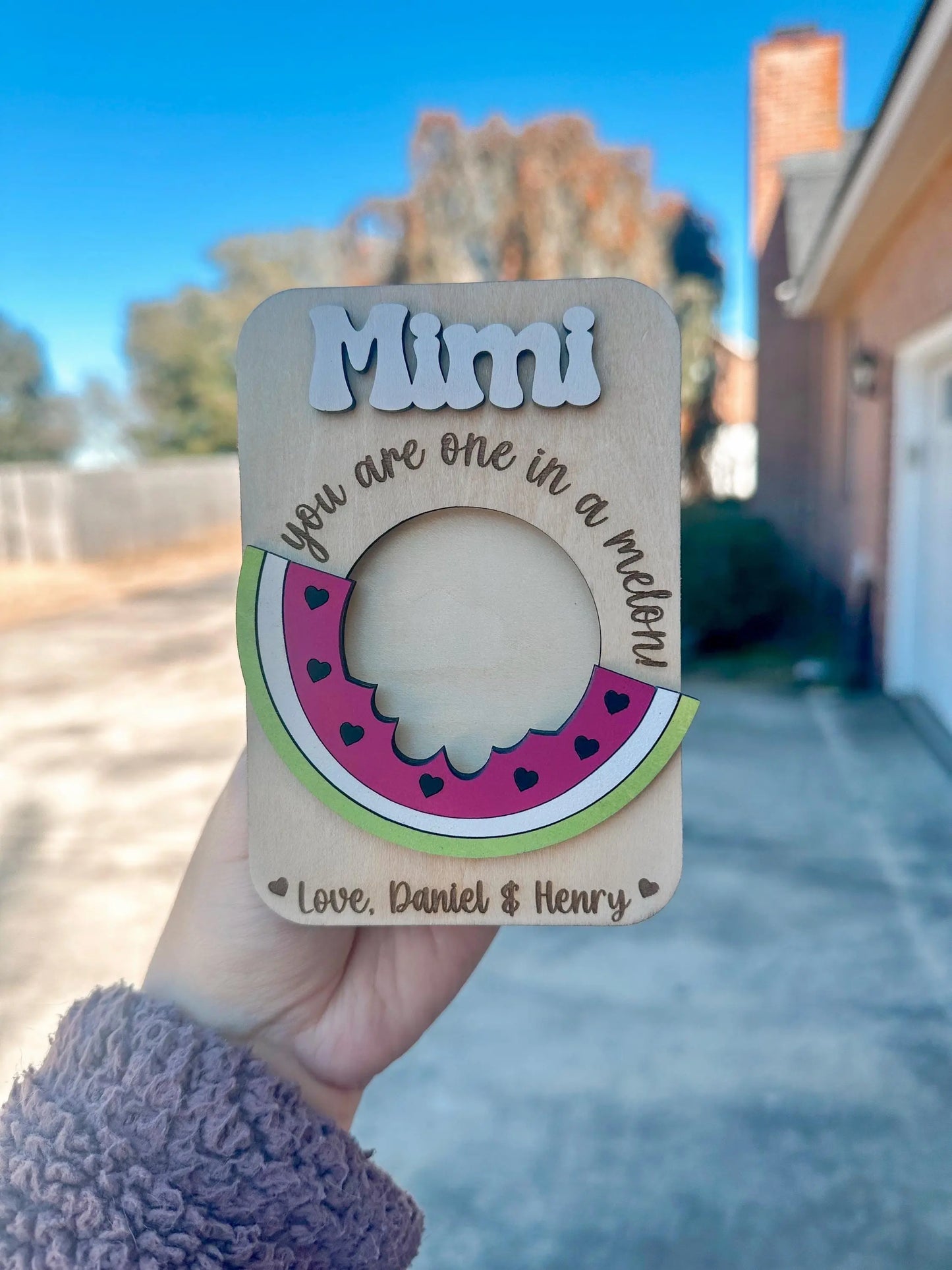 Watermelon Photo Frame Magnet Luna Beam Creations