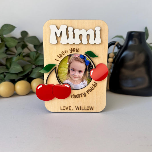 Cherry Photo Frame Magnet Luna Beam Creations