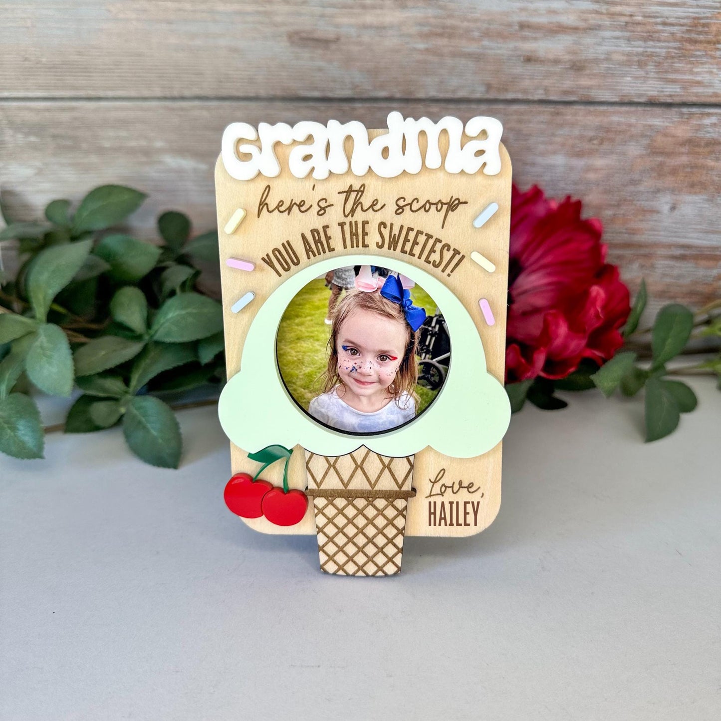 Ice Cream Photo Frame Magnet Luna Beam Creations