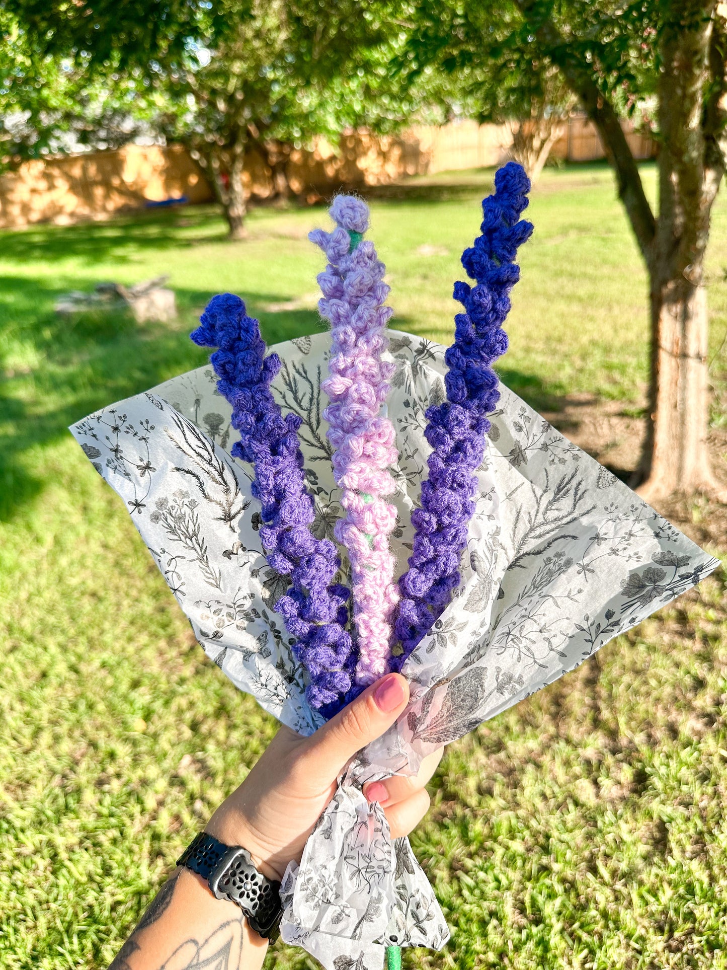 Crochet Lavender Luna Beam Creations
