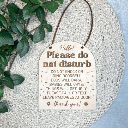 Do Not Disturb Sign Luna Beam Creations