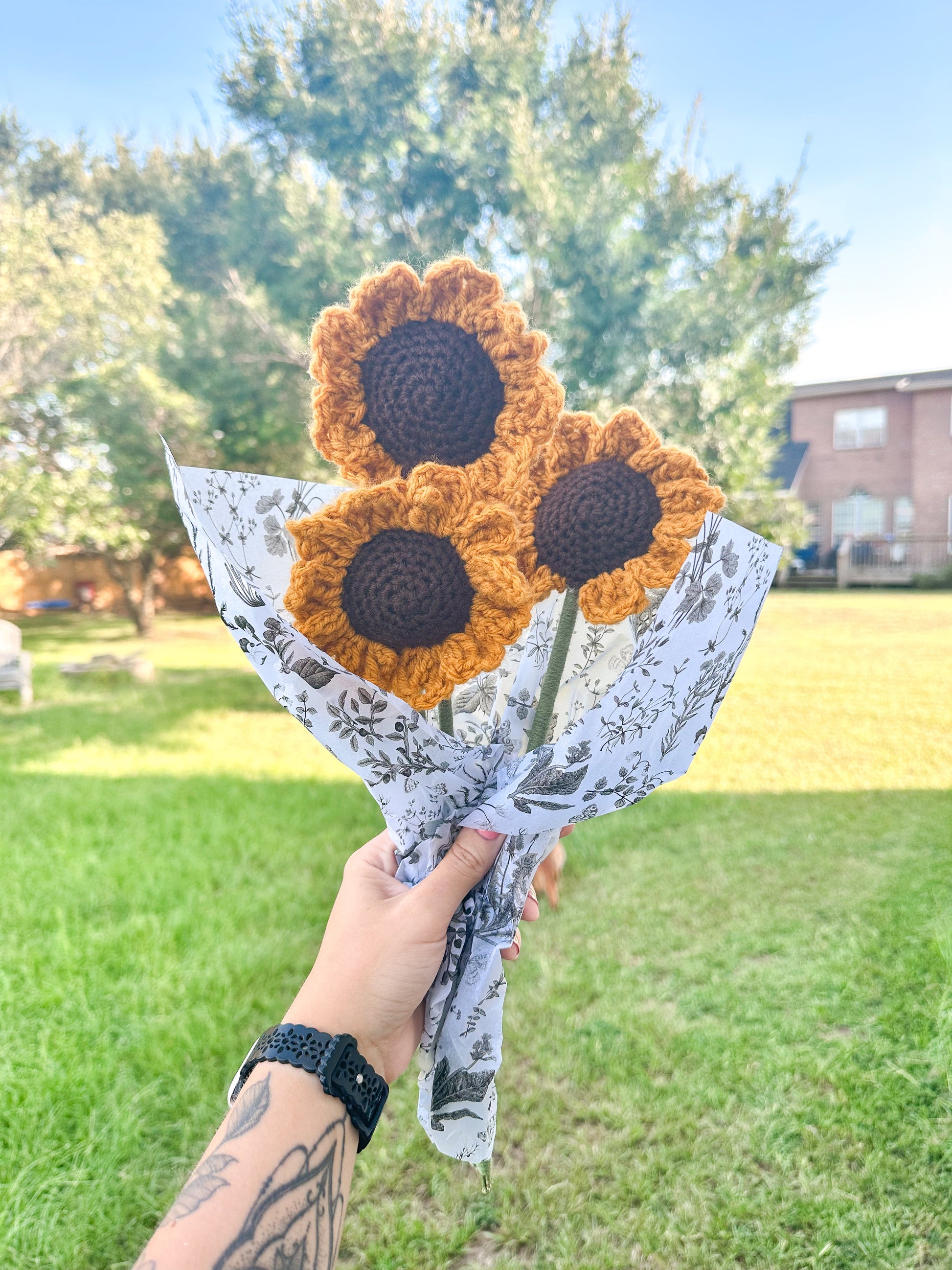 Crochet Sunflower Luna Beam Creations