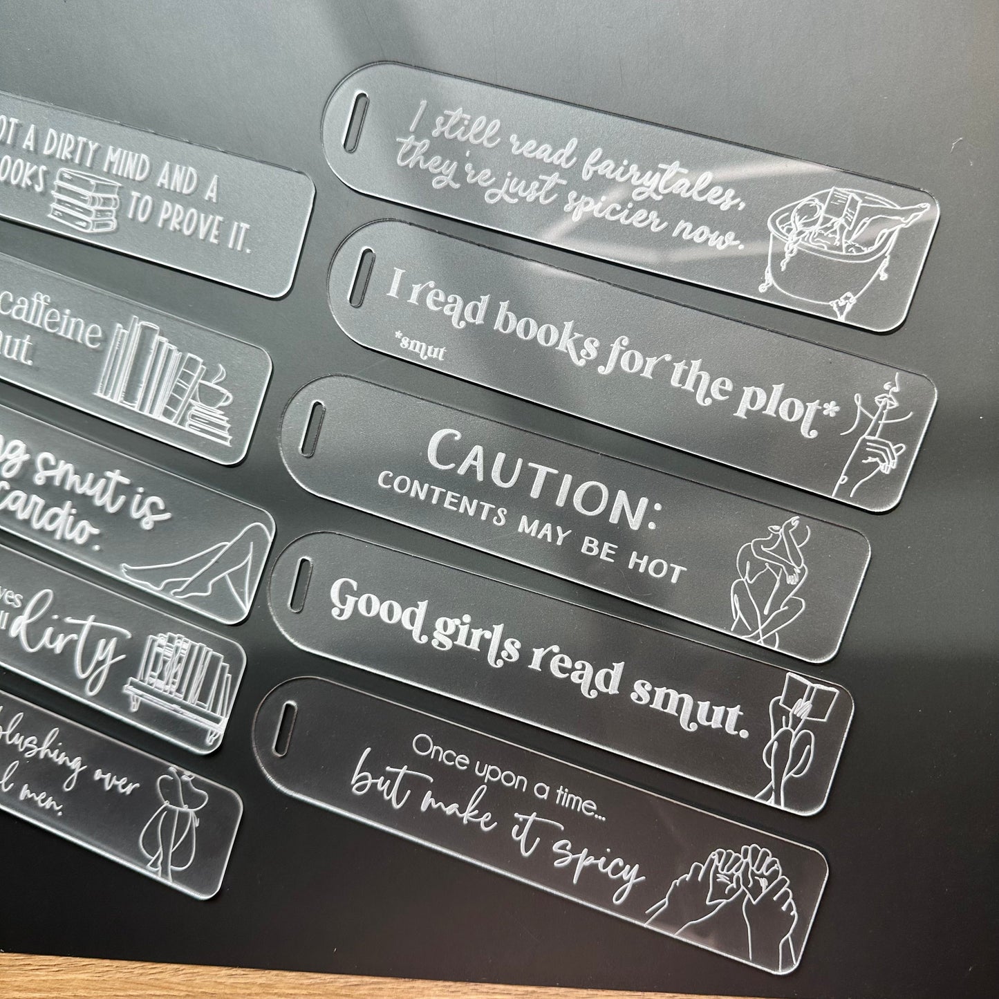 Smut Acrylic Bookmark Luna Beam Creations