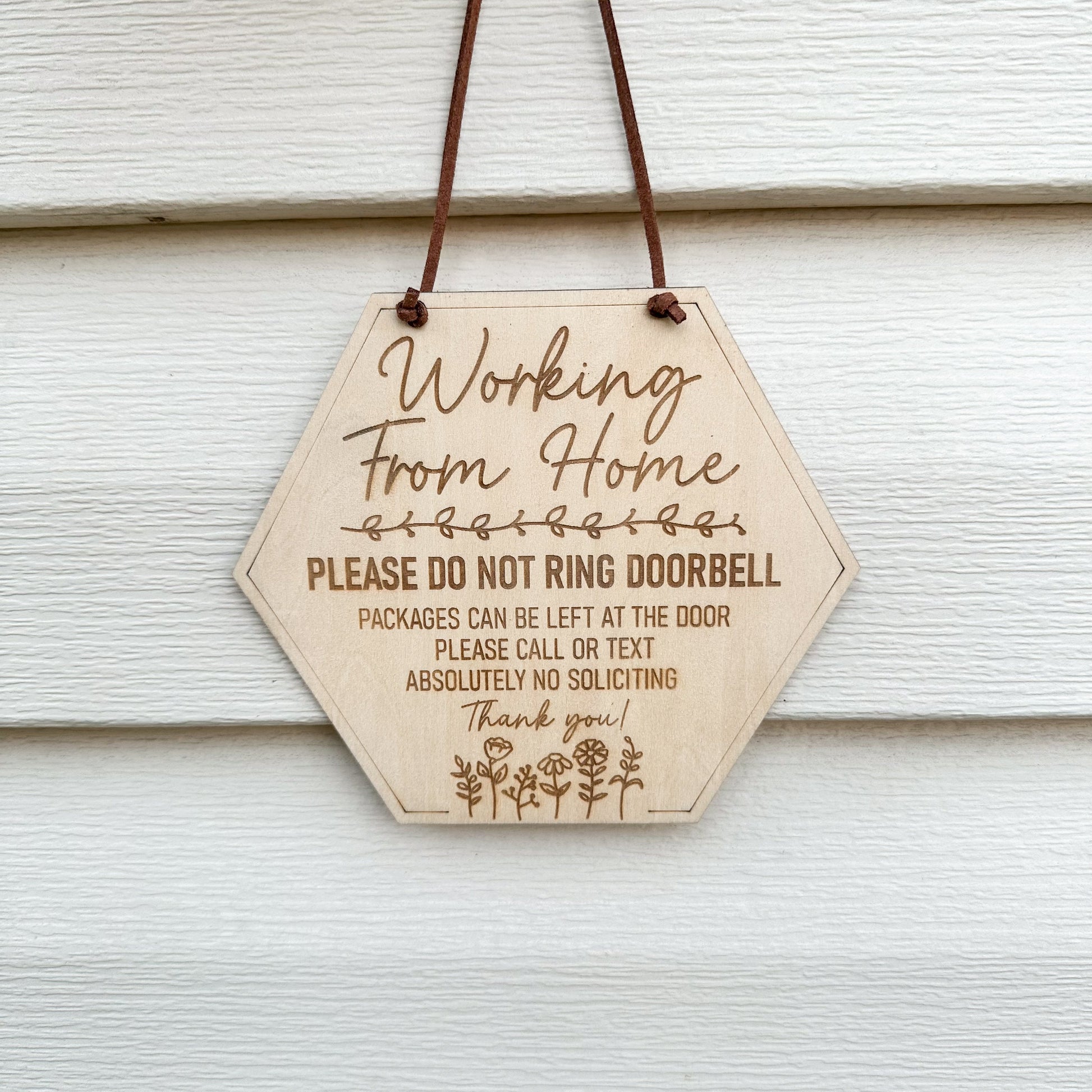 Working From Home Sign Luna Beam Creations