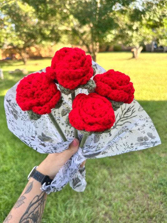 Crochet Roses Luna Beam Creations