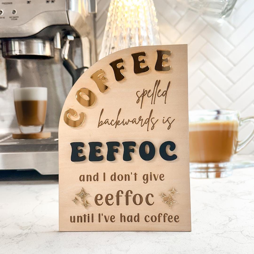 Coffee Bar Sign Luna Beam Creations