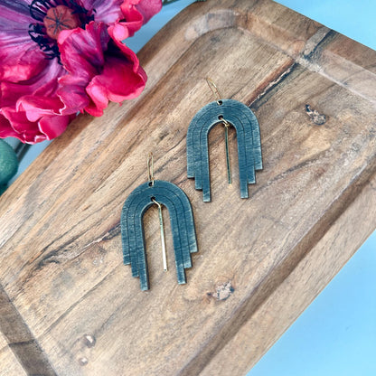 Boho Rainbow Dangle Earrings Luna Beam Creations