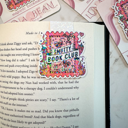 Smutty Book Club Magnetic Bookmark Luna Beam Creations