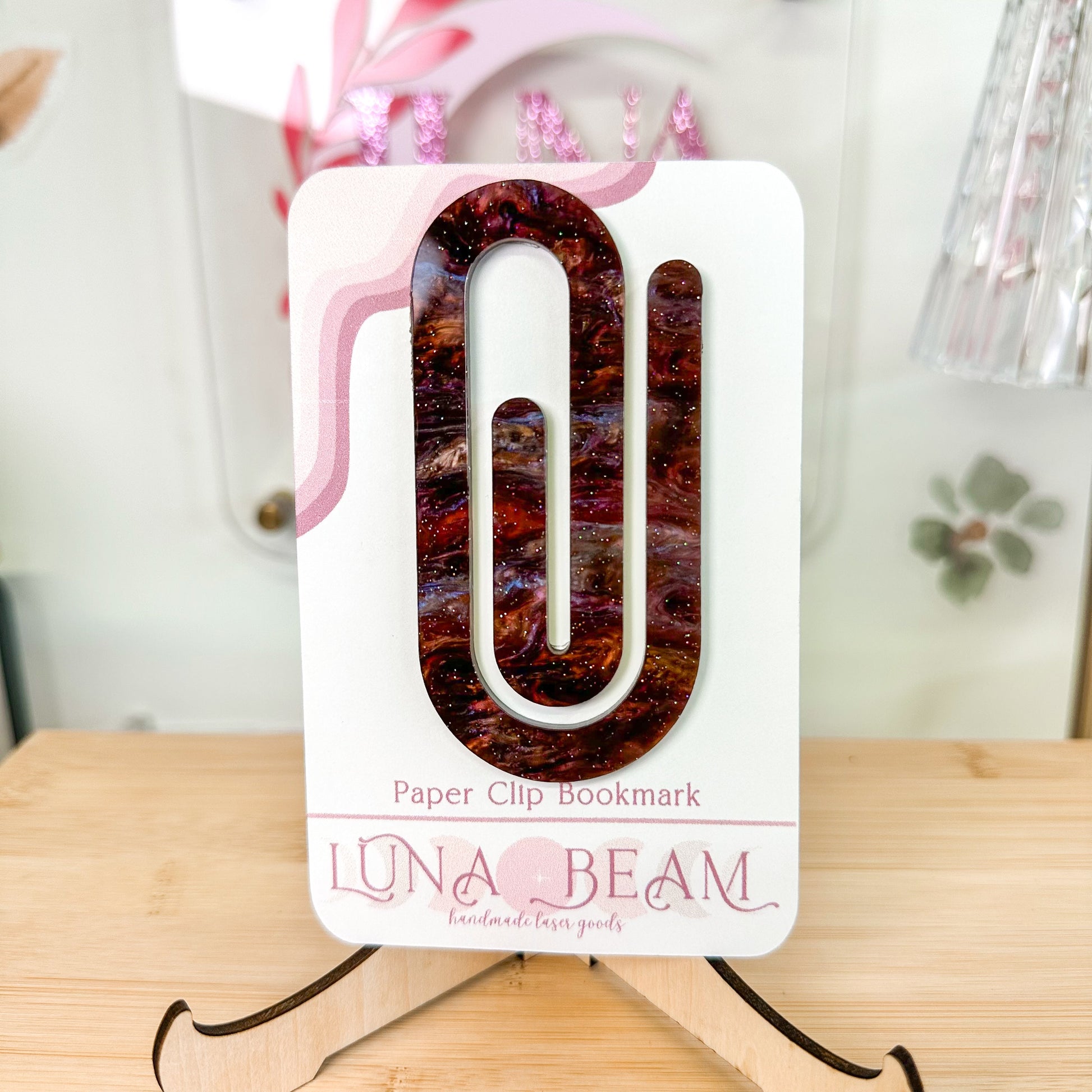 Jumbo Paperclip Bookmark Luna Beam Creations