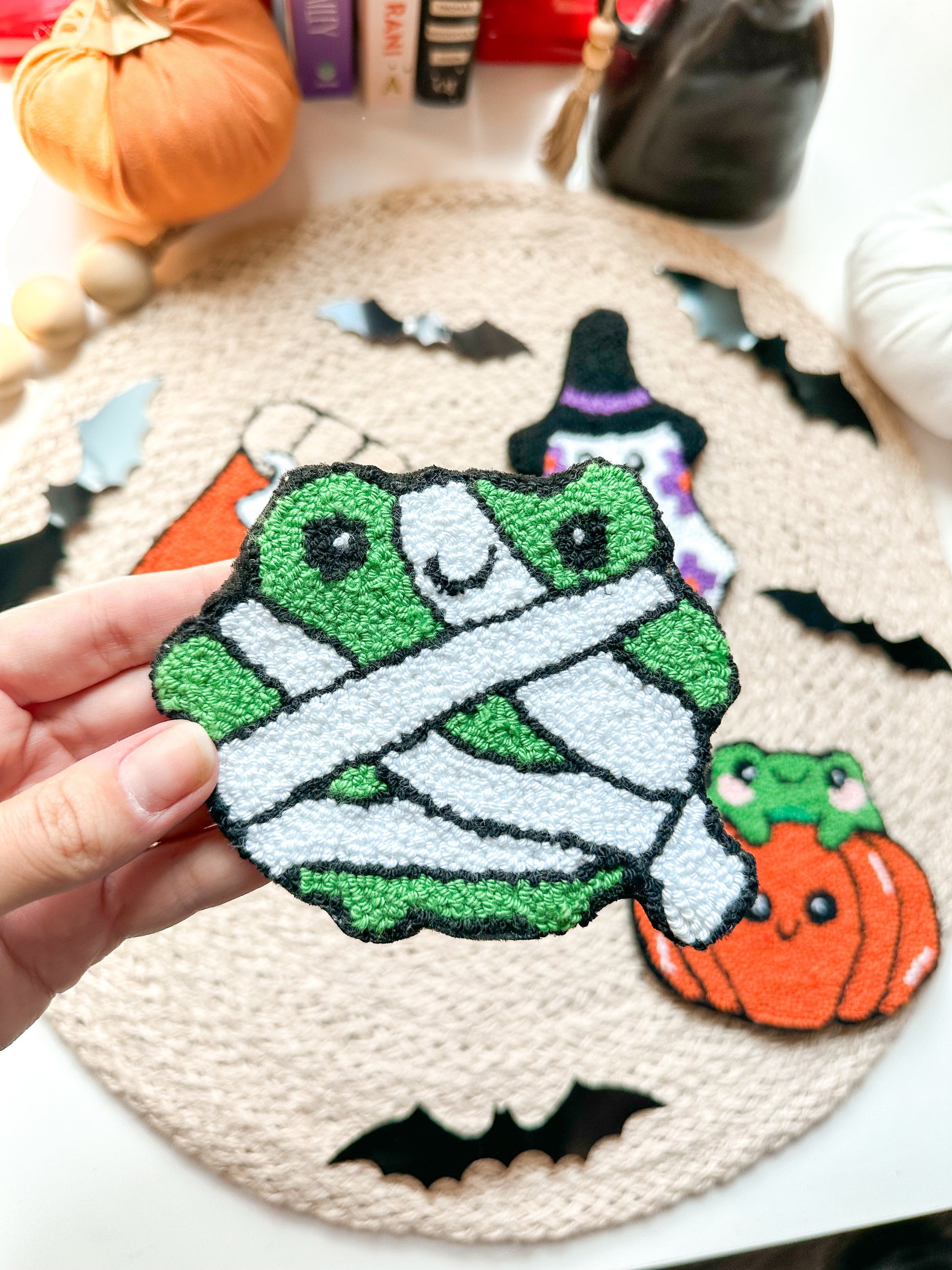 Halloween Themed Mug Rugs Luna Beam Creations