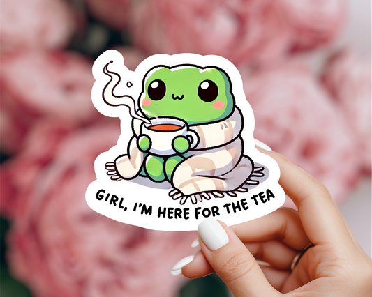 Frog Tea Sticker Luna Beam Creations