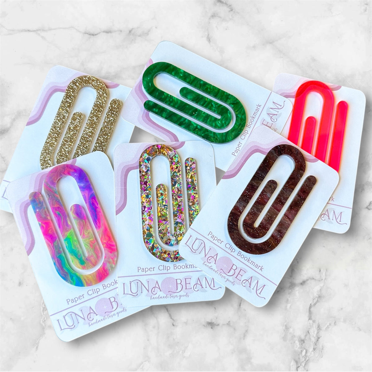 Jumbo Paperclip Bookmark Luna Beam Creations
