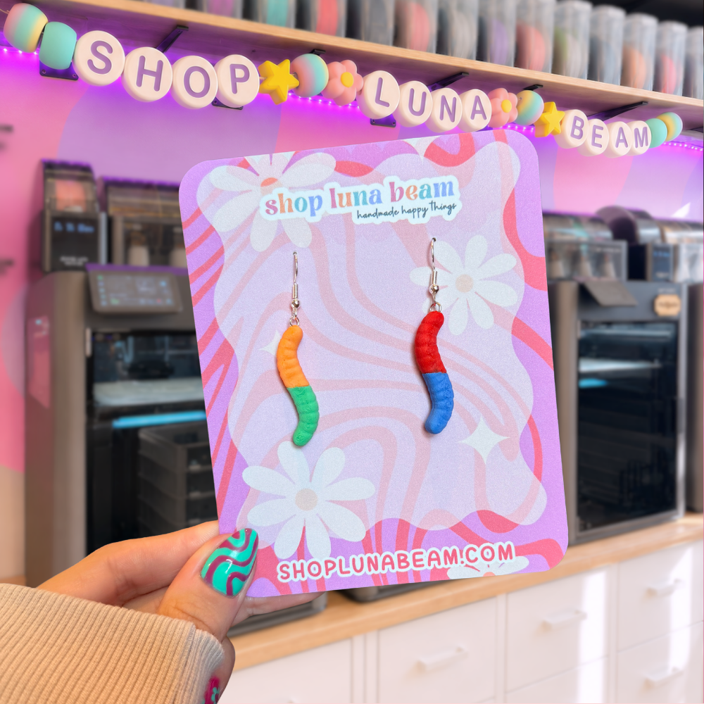 Gummy Worm Earrings