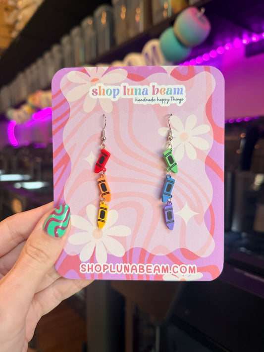 Crayon Dangle Earrings
