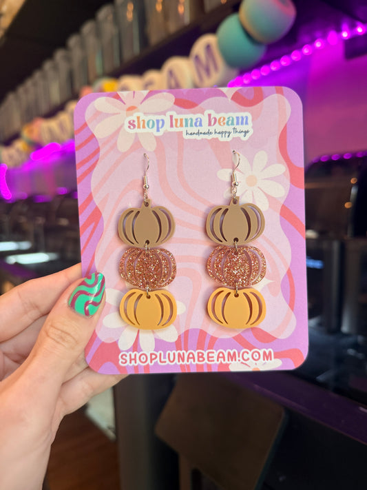 Pumpkin Dangle Earrings