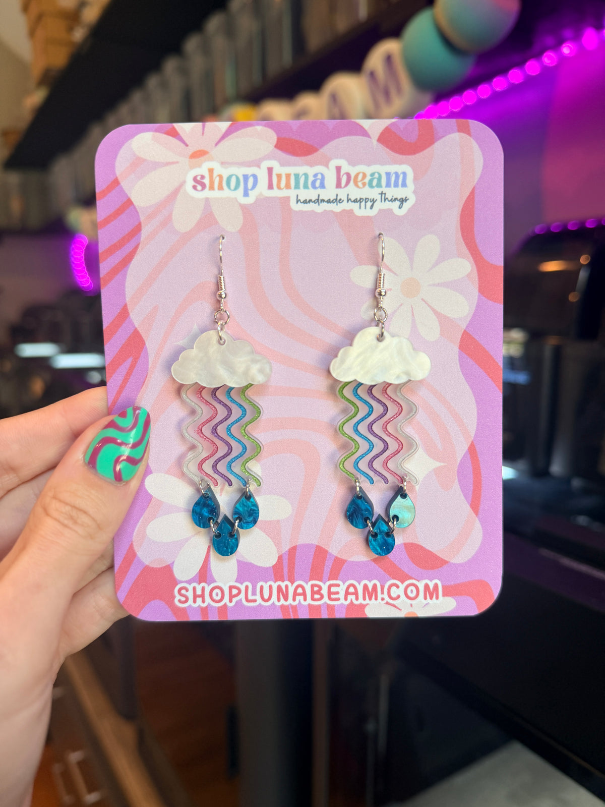 Raincloud Wave Earrings