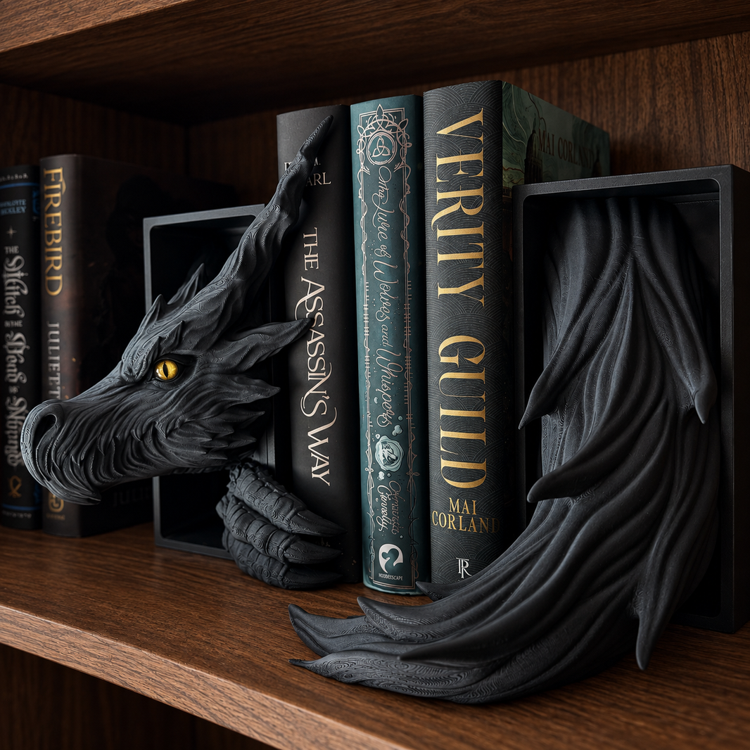 Shadow Dragon Bookends