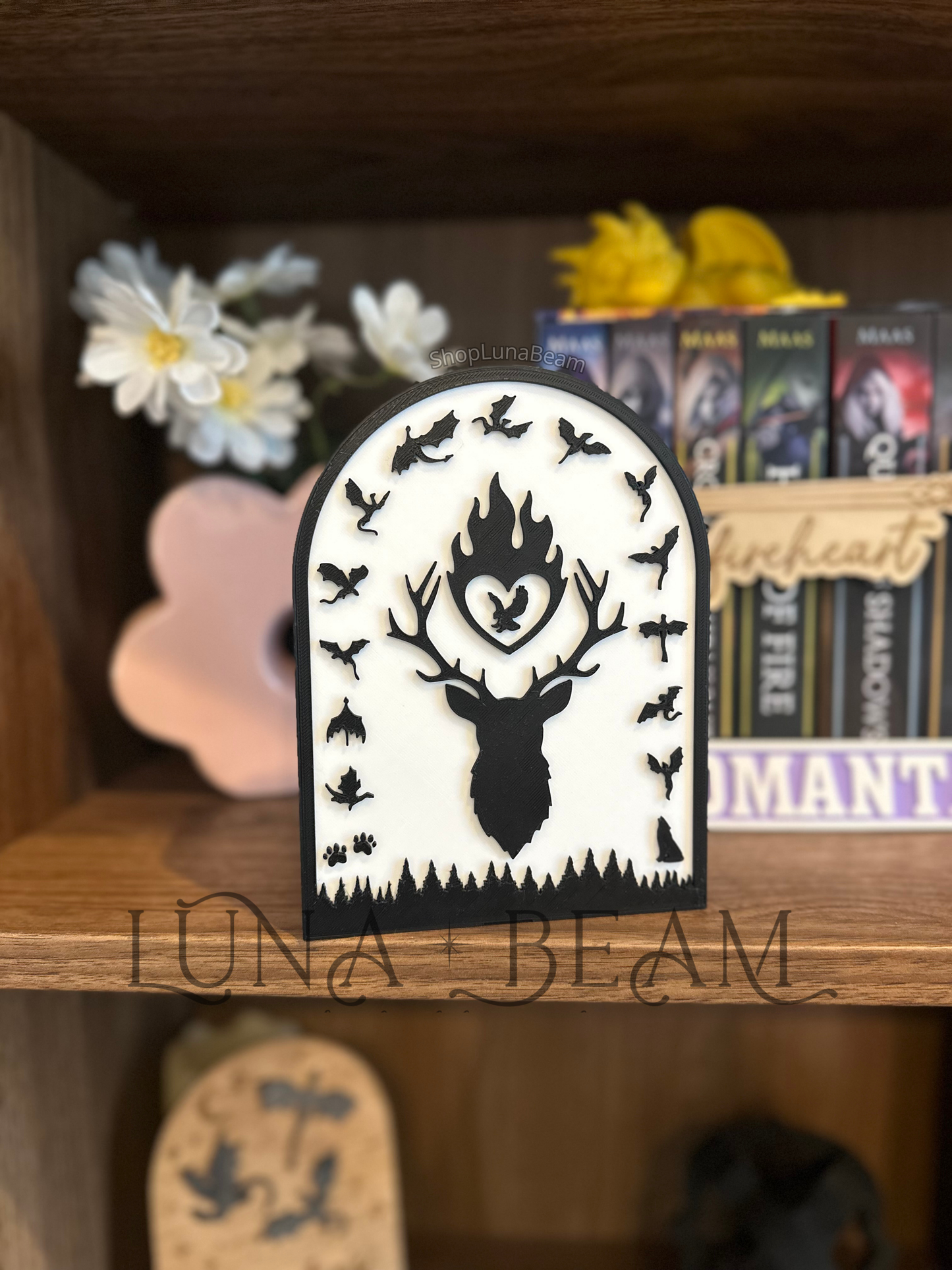 Throne of Glass Inspired 3D Printed Light Box Luna Beam Creations