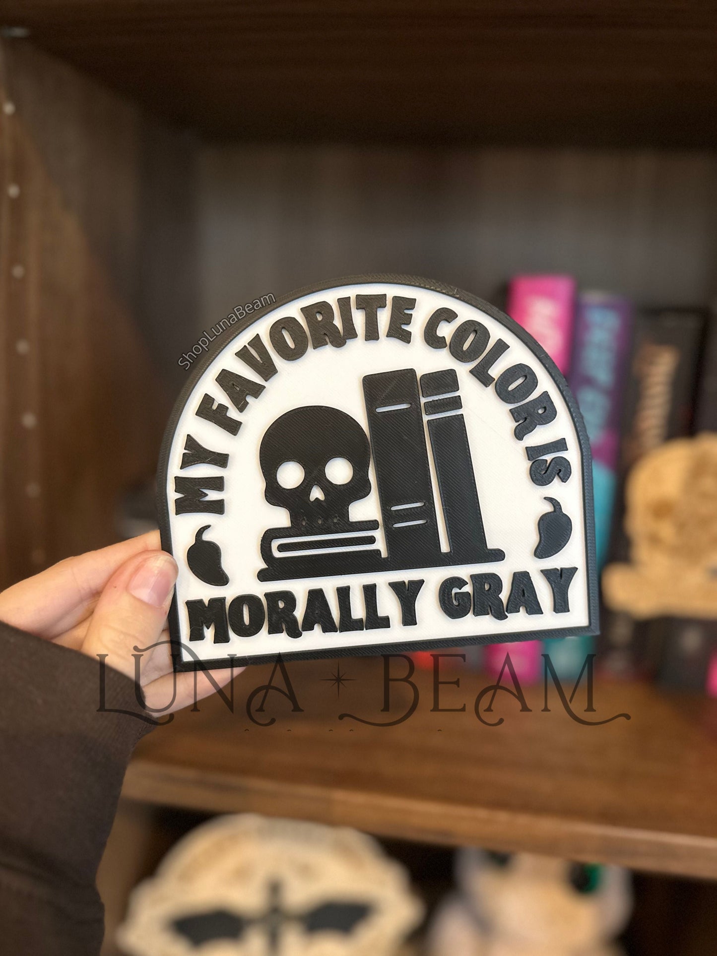 Morally Gray 3D Printed Light Box Luna Beam Creations