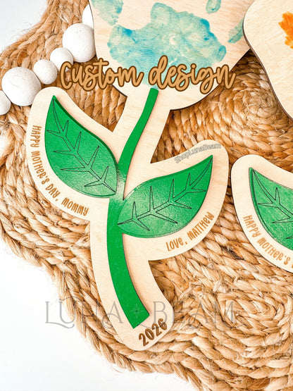 Mother’s Day Handprint Flower Keepsake Luna Beam Creations