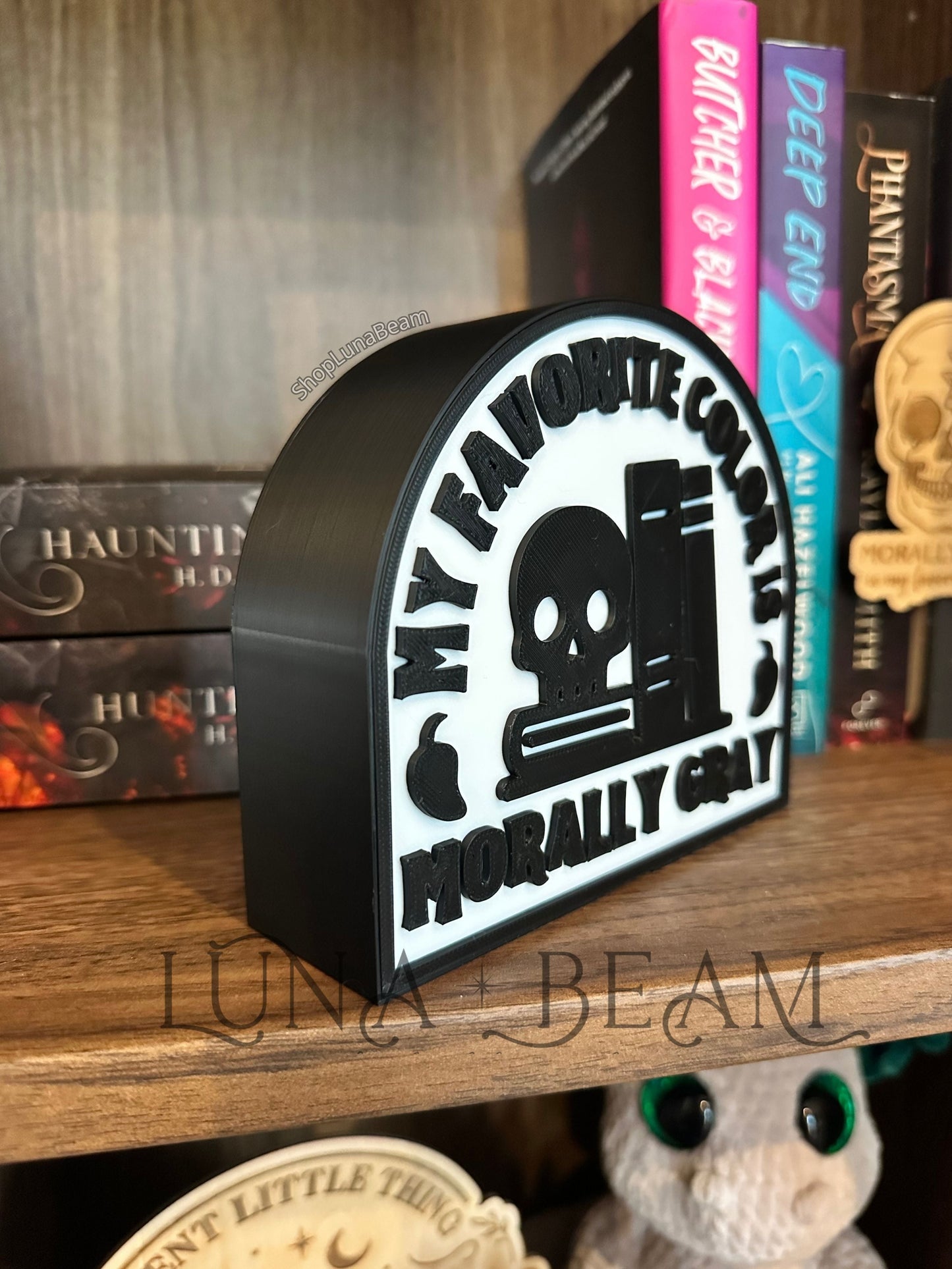 Morally Gray 3D Printed Light Box Luna Beam Creations