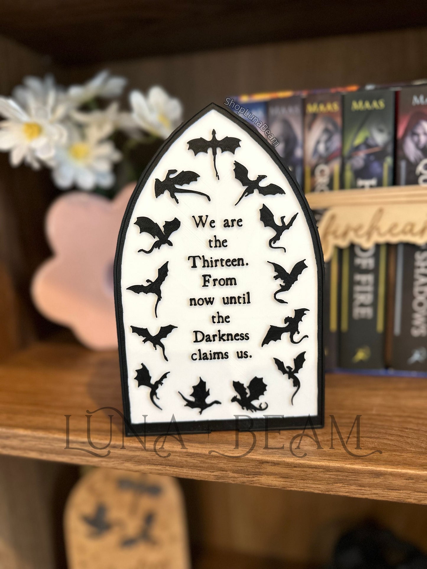 Throne of Glass Inspired 3D Printed Light Box Luna Beam Creations