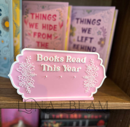 Book Tracker Display Luna Beam Creations