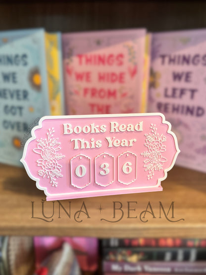 Book Tracker Display Luna Beam Creations