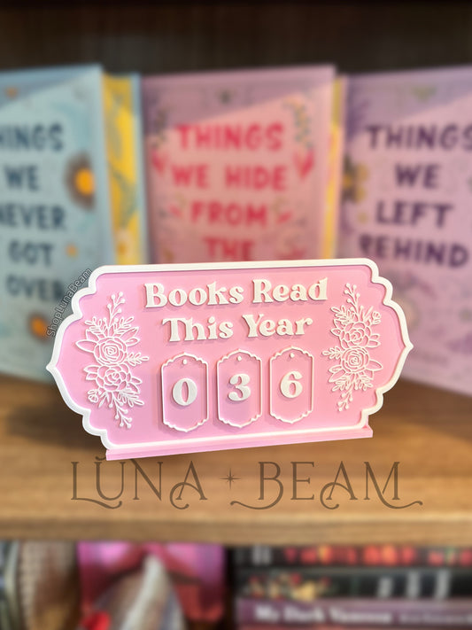 Book Tracker Display Luna Beam Creations