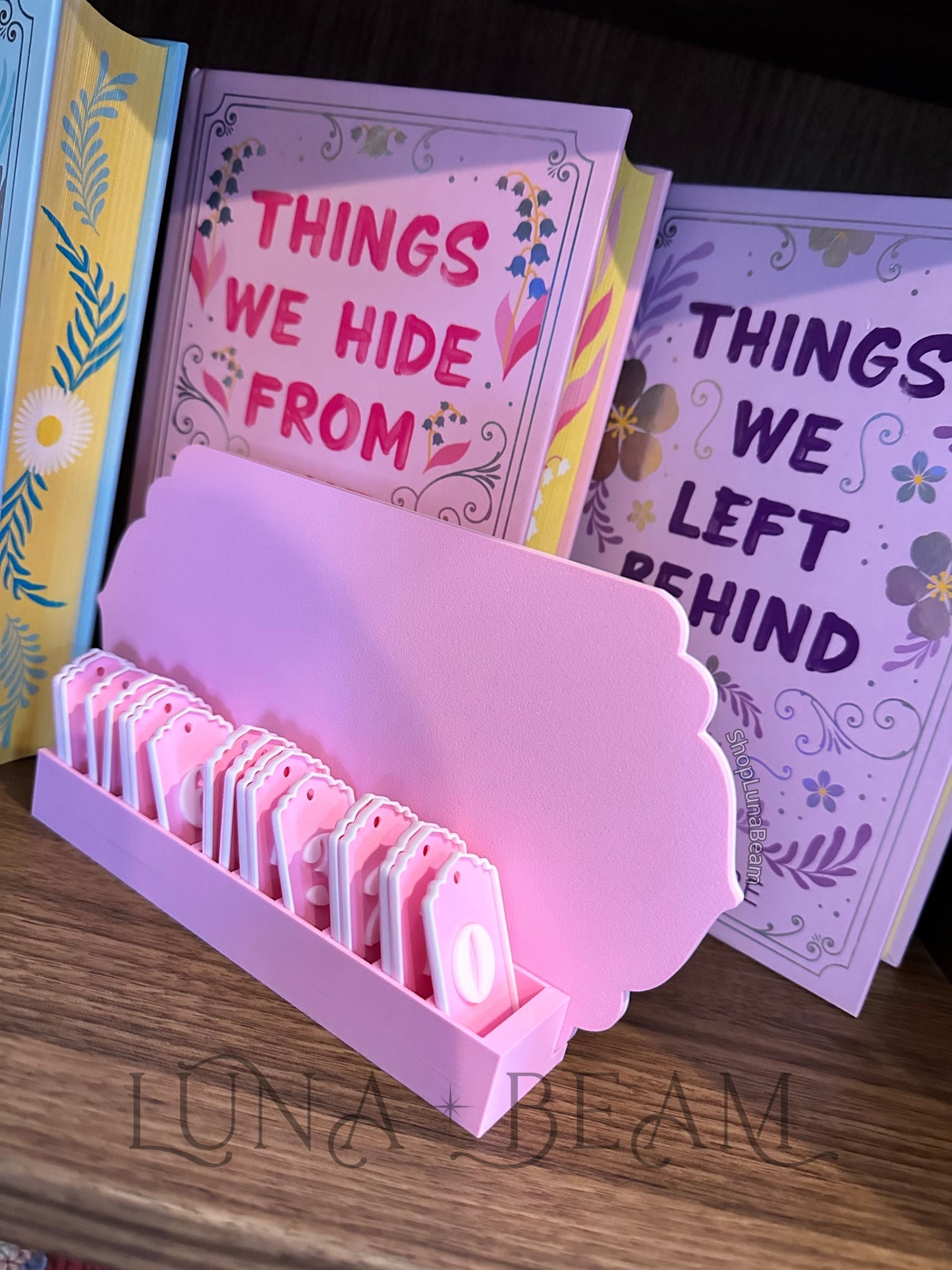 Book Tracker Display Luna Beam Creations