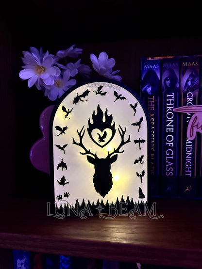 Throne of Glass Inspired 3D Printed Light Box Luna Beam Creations