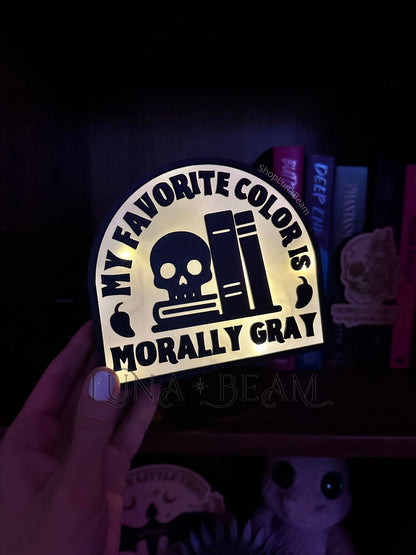 Morally Gray 3D Printed Light Box Luna Beam Creations