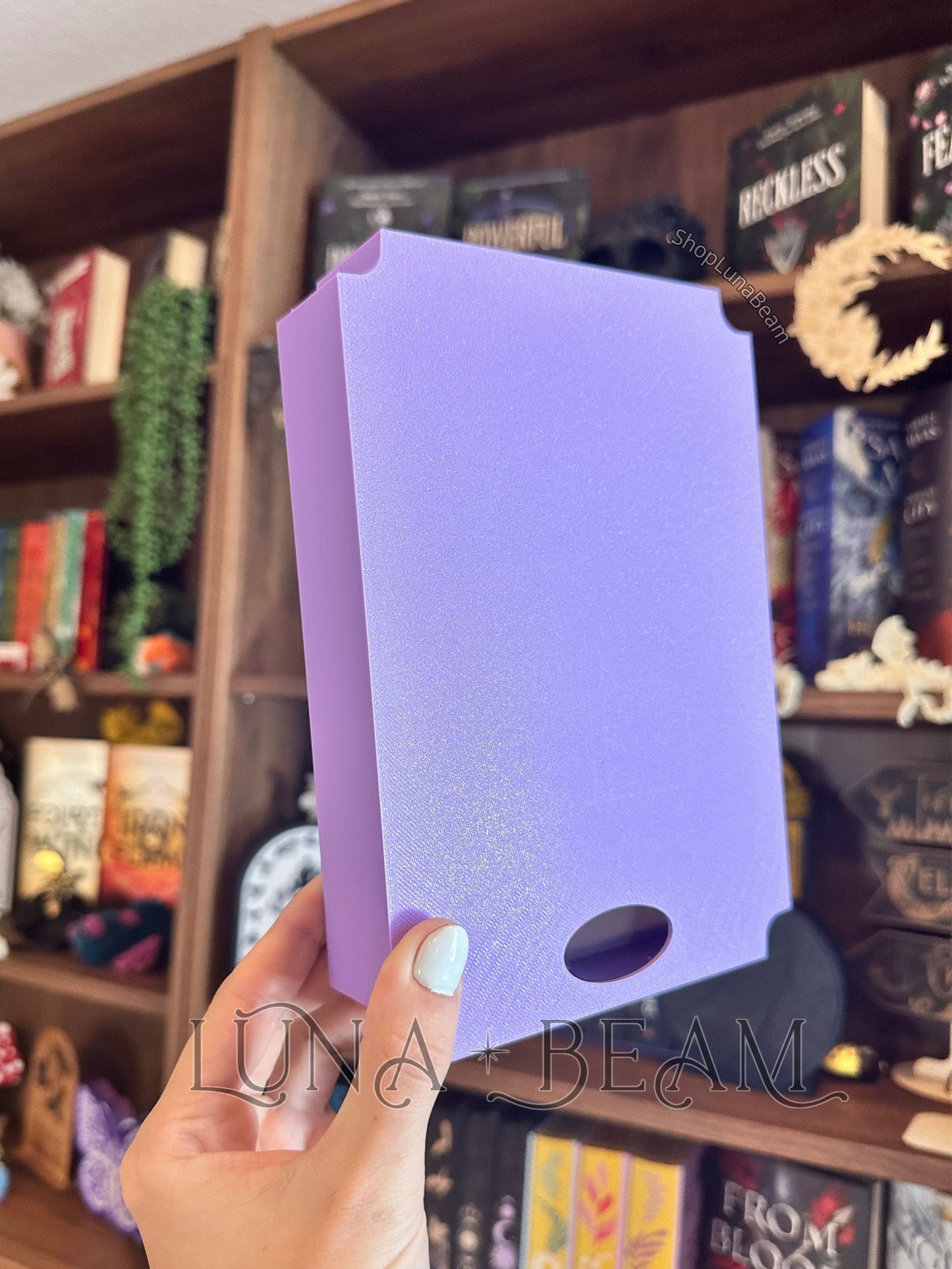 A Book a Day Keeps Reality Away 3D Printed Light Box Luna Beam Creations