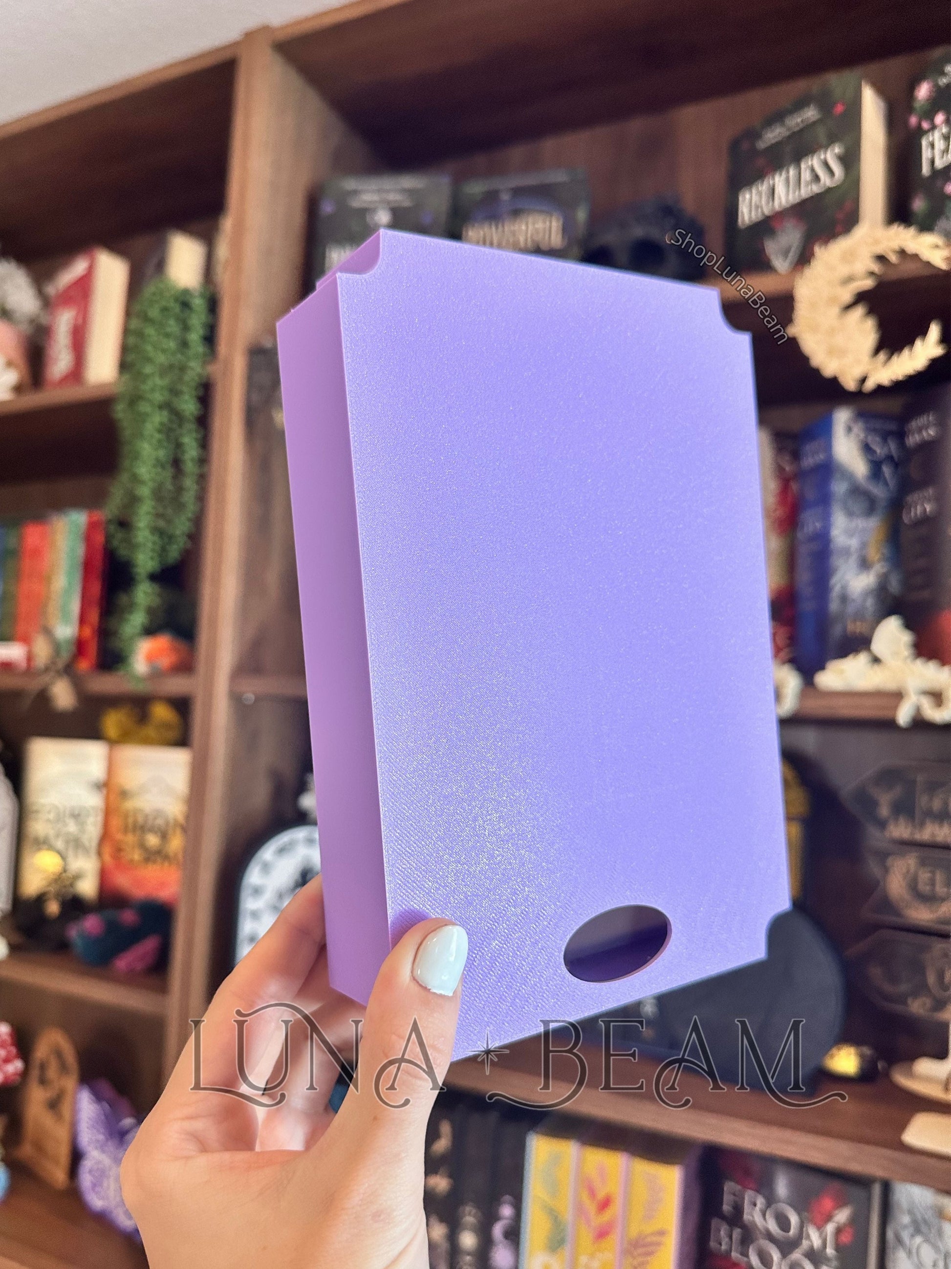 A Book a Day Keeps Reality Away 3D Printed Light Box Luna Beam Creations