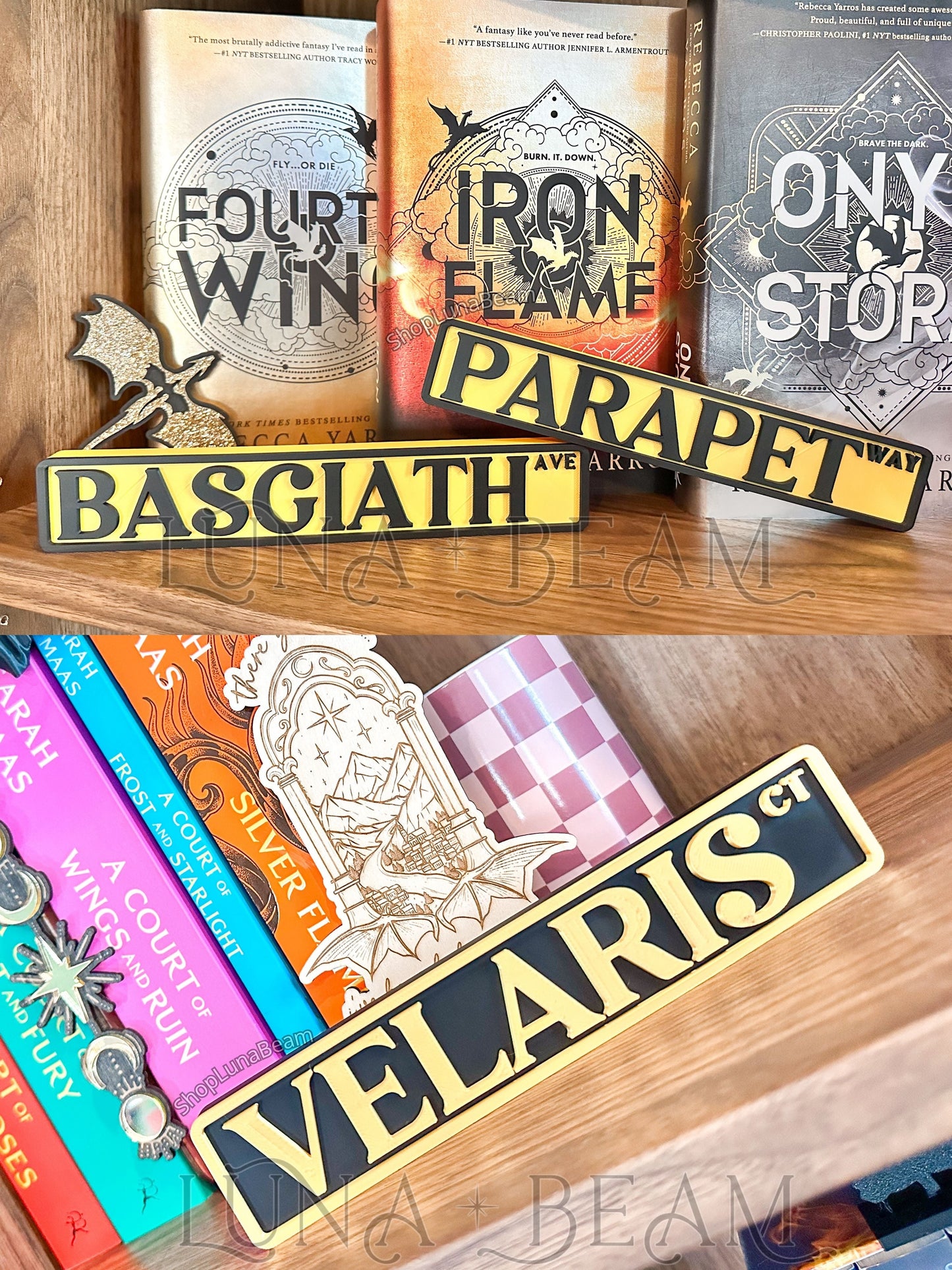 Custom Street Sign Bookshelf Decor Luna Beam Creations