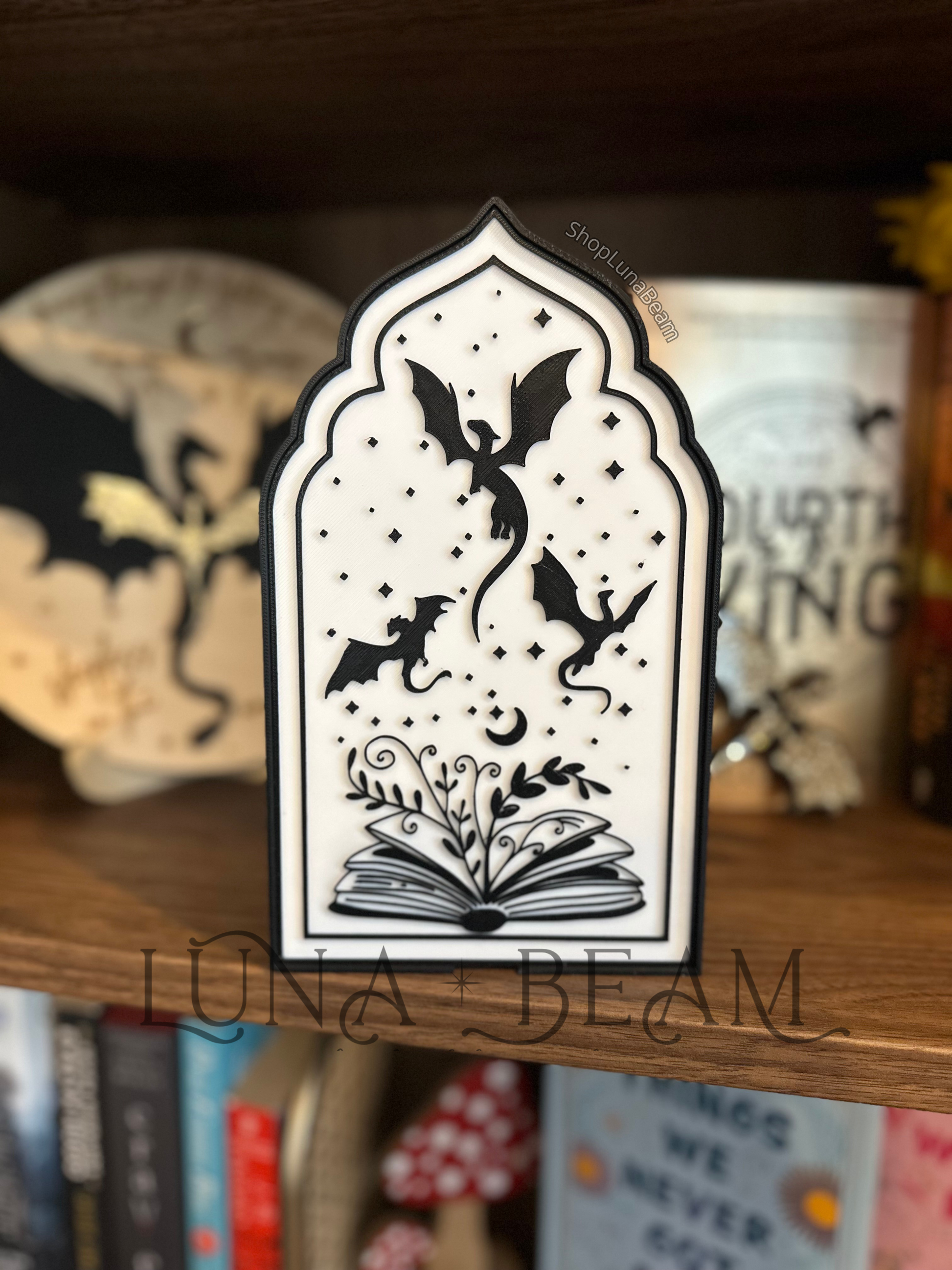 Fourth Wing Inspired 3D Printed Light Box Luna Beam Creations