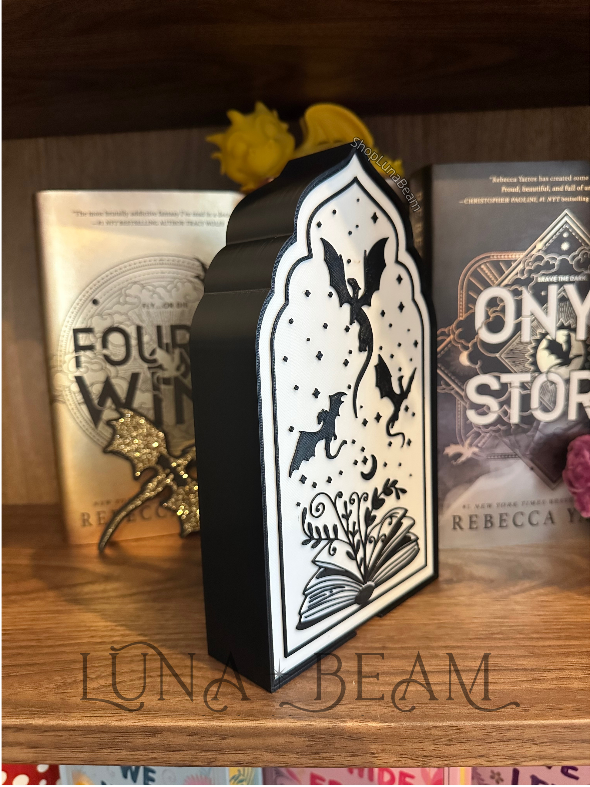 Fourth Wing Inspired 3D Printed Light Box Luna Beam Creations