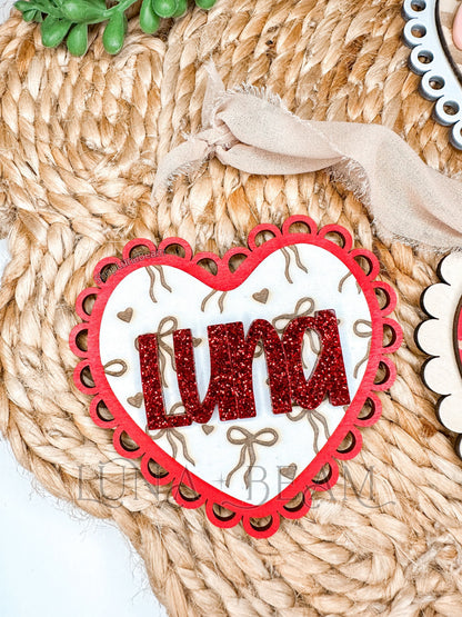 Valentine’s Day Lace Basket Tag Luna Beam Creations