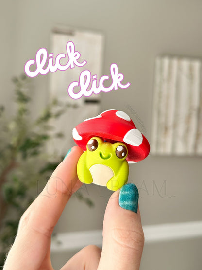 Mushroom Frog Clicky Fidget Luna Beam Creations