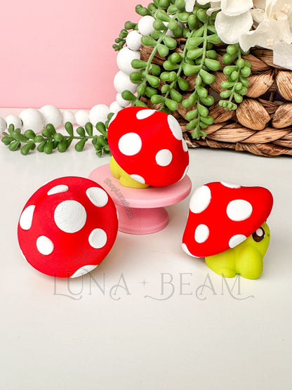 Mushroom Frog Clicky Fidget Luna Beam Creations