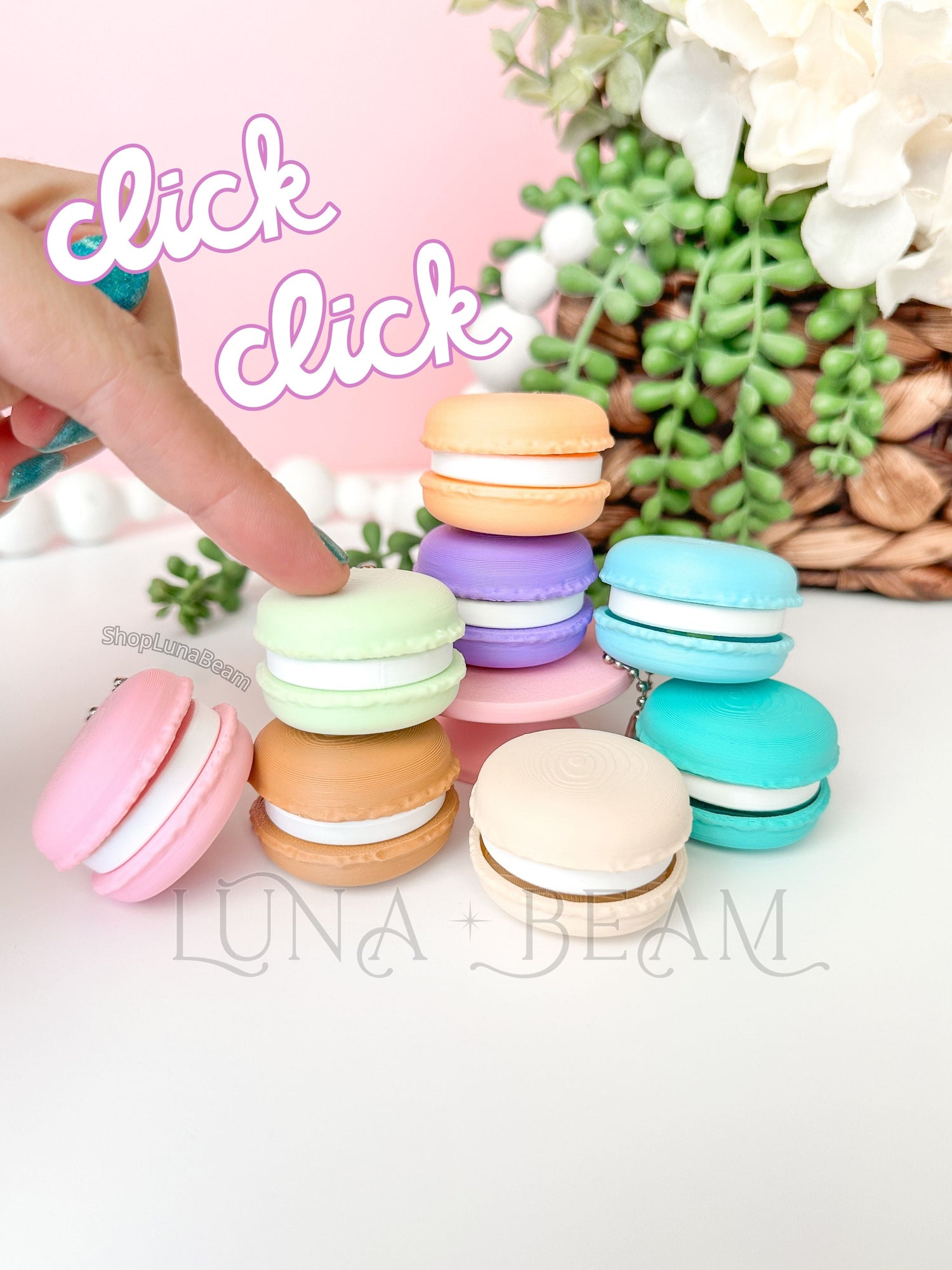 Macaron Keyboard Clicky Fidget Luna Beam Creations