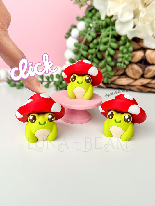 Mushroom Frog Clicky Fidget Luna Beam Creations