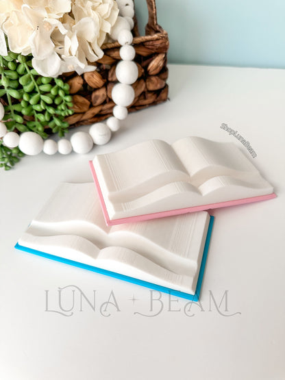3D Printed Open Book Kindle Stand Luna Beam Creations