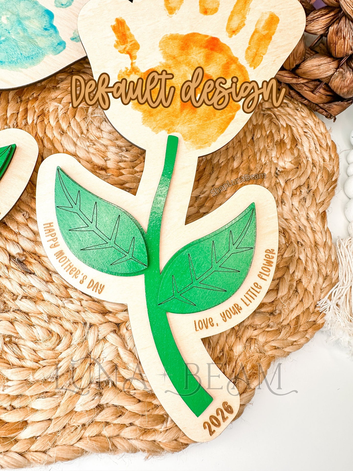 Mother’s Day Handprint Flower Keepsake Luna Beam Creations